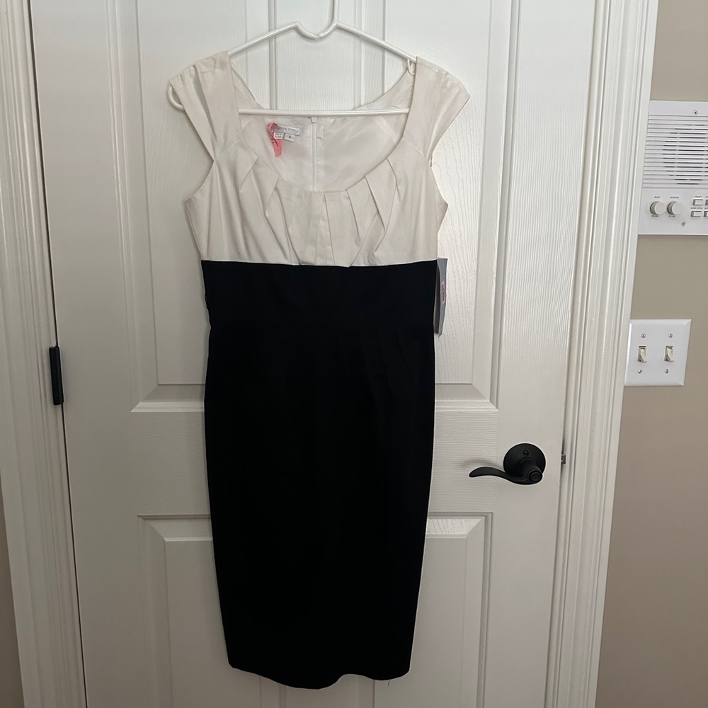 NWT London Times Dress Black/White Size 6